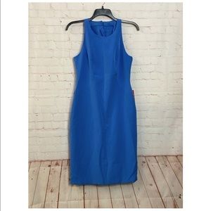 Nicole Miller Blue Sleeveless Dress